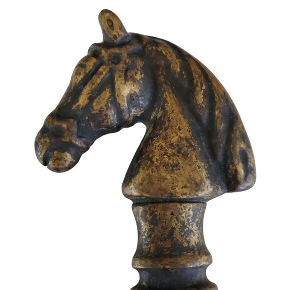 Vintage Bottle Opener Horse Head Cast Iron Bronze Bar Man Cave Kitchen 4.25" - Picture 2 of 4